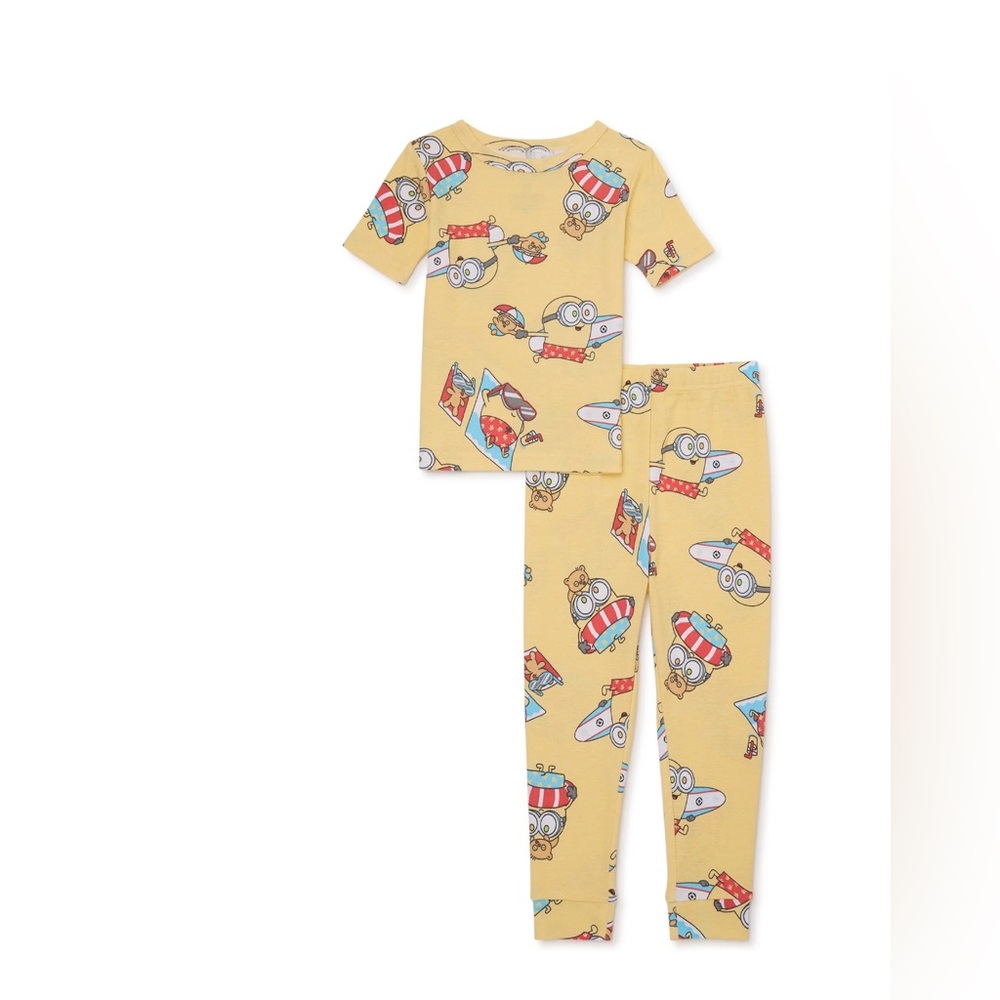 Minion kids Yellow Cartoon Pajama set (2piece)